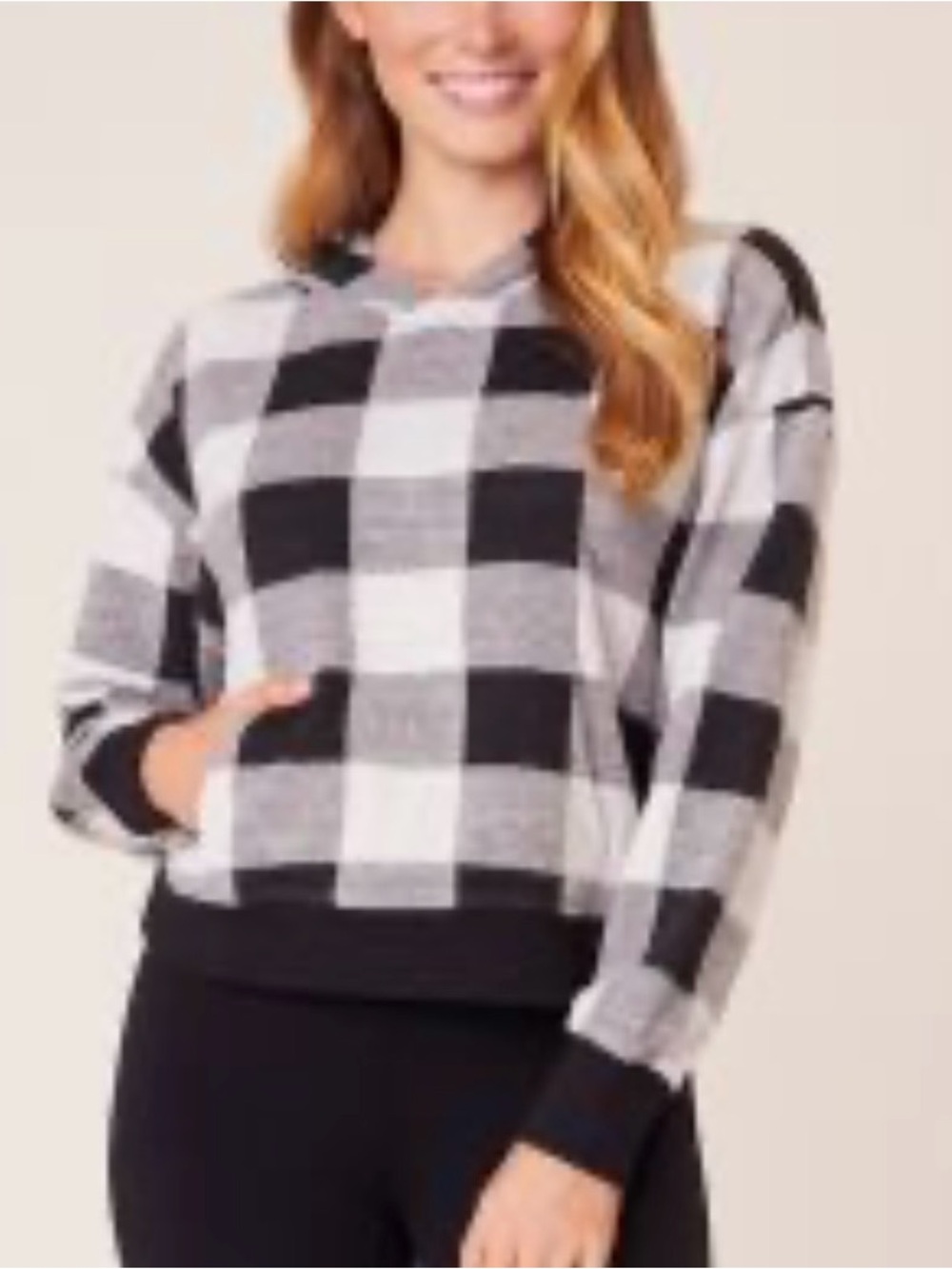 Anthropologie BB Dakota Buffalo Check Hoodie